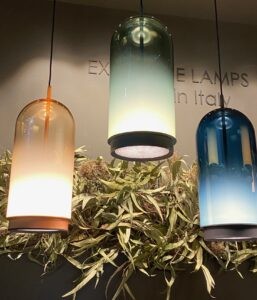 Leuchten Glas farbig
